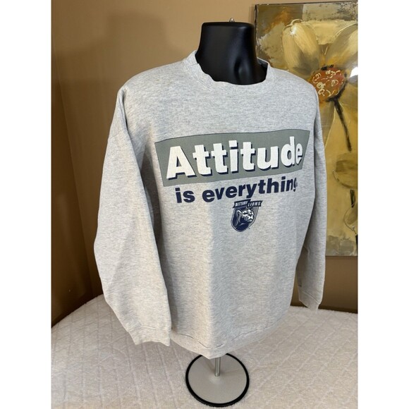 Vintage Penn State Attitude Is Everything Gray Sweatshirt Men’s  XL See Details - Picture 9 of 15